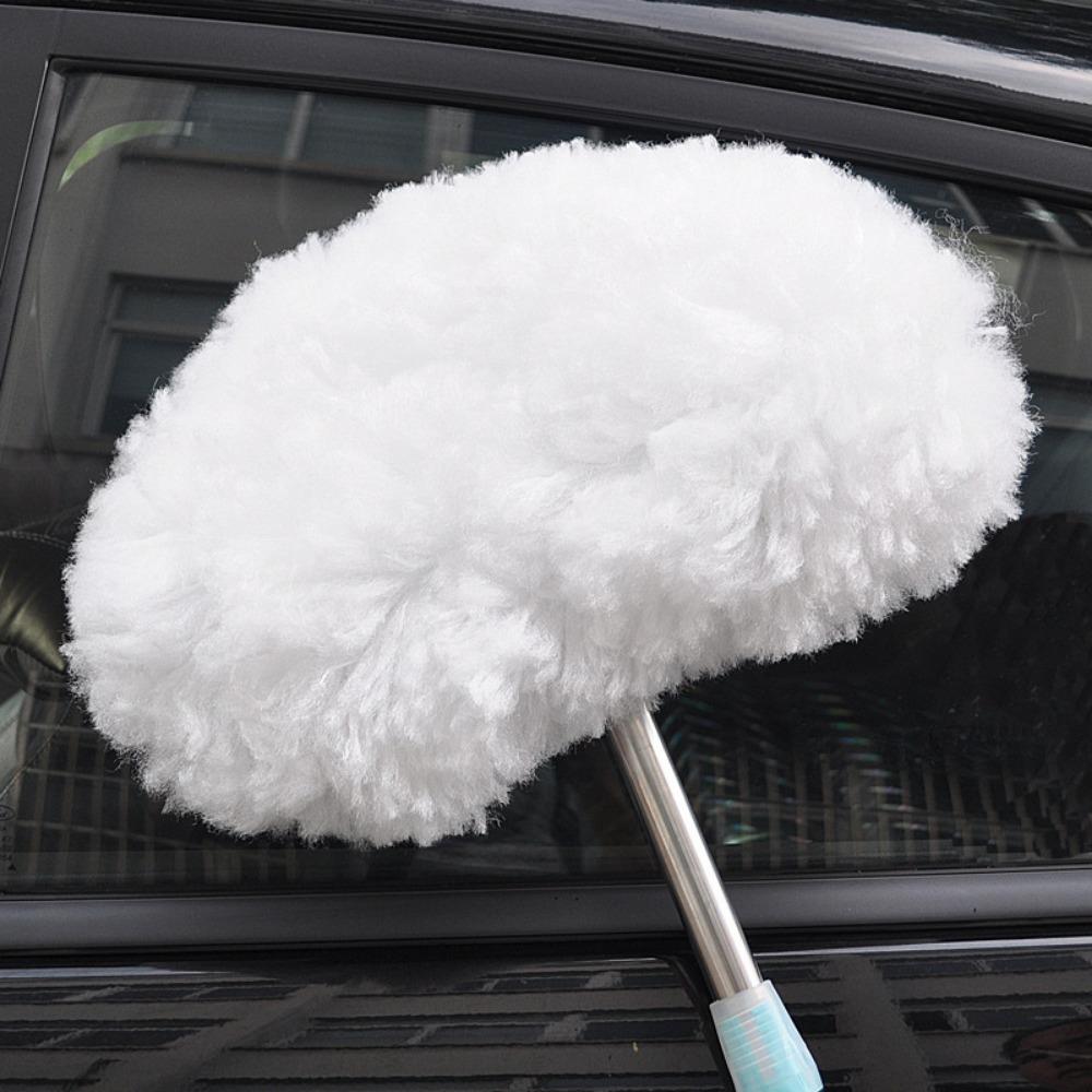 Car Wash Special Mop Soft Hair Lengthened Car Wash Artifact Stainless Steel Rod Car Telescopic Brush Car Cleaning Tool