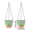 2pcs Self Watering Pots for Indoor Plants Flower Pots Planter with Drainage Holes Plant Hanger Home Office Decor