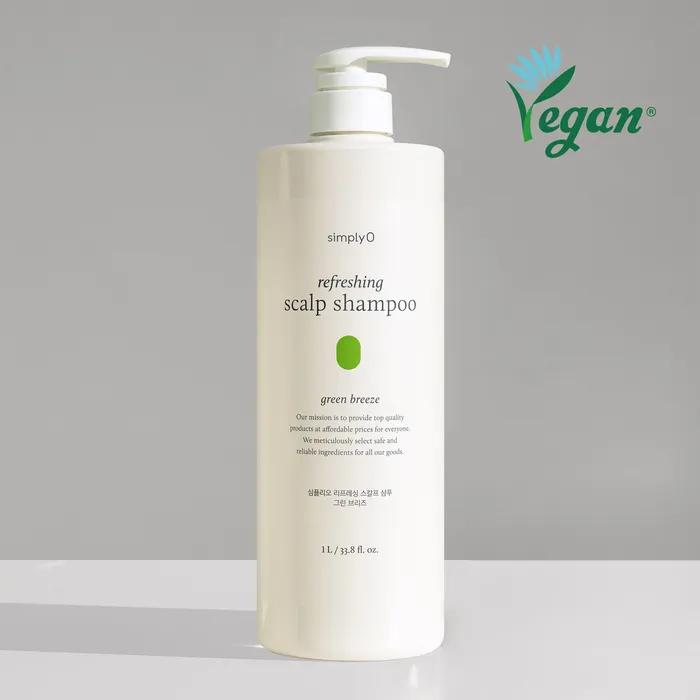 [Scalp Cooling, Sebum Care] Refreshing Scalp Shampoo 1L (Green Breeze)