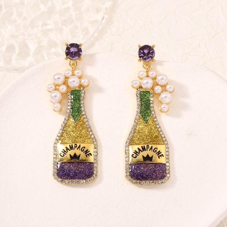 Chic Festivals Champagne Earrings,Stud Earrings Sophistications Fashion Jewelry