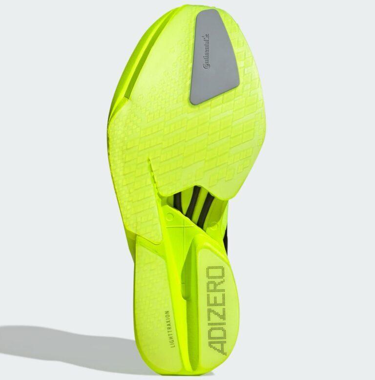 JR6364 adidas Adizero Adios Pro 4 Lucid Lemon Core Black Halo Silver (Men's)
