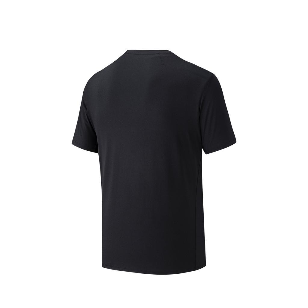 Anta Fitness Running Training Short Sleeve T-Shirt Men tops Basic-Black 952627108-4