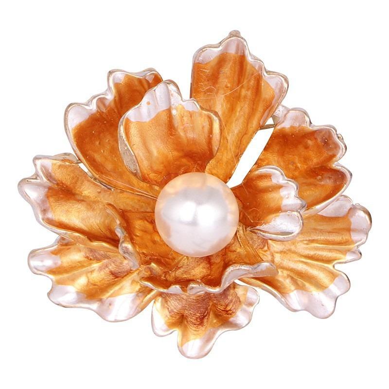 New Alloy Brooch High-end Niche Women's Peony High-end Pin Coat Suit High-end Versatile Brooch