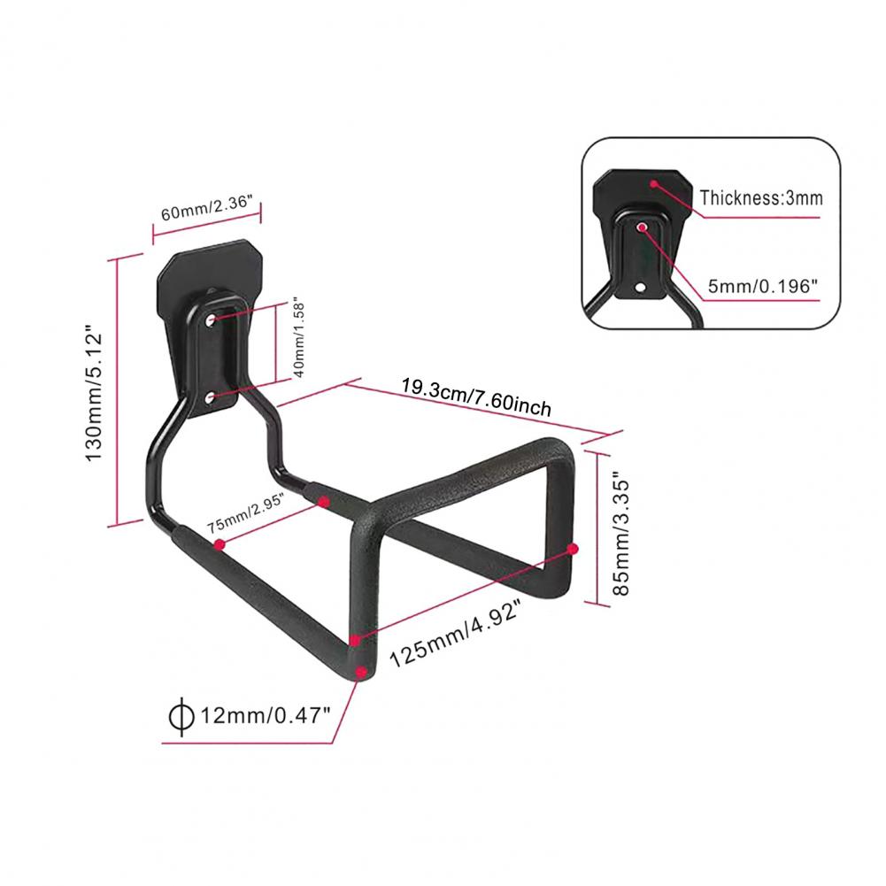 Gancho para Mangueira de Jardim Gancho de Armazenamento de Mangueira à Prova de Ferrugem Suporte de Parede Reforçado Suporte de Mangueira de Jardim Rack de Armazenamento