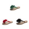 Chic Women Summer Beach Flower Flat Flip Flops Sandals For Relaxed Outdoor Vibes
