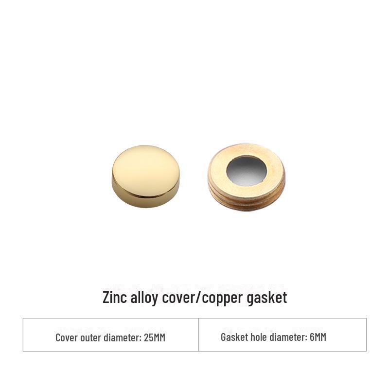 Curved Copper and Stainless Steel Decorative Mirror Nail Caps