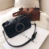 Vintage Umhängetasche für Frauen PU Leder Achselhöhle Tasche Mode Strass Schnalle Umhängetasche Punk Designer Top-griff Taschen