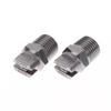 2Pcs Bspt High Pressure Flat Fan Nozzle 65 Degree Hvv Water Spray Nozzle For Cleaning