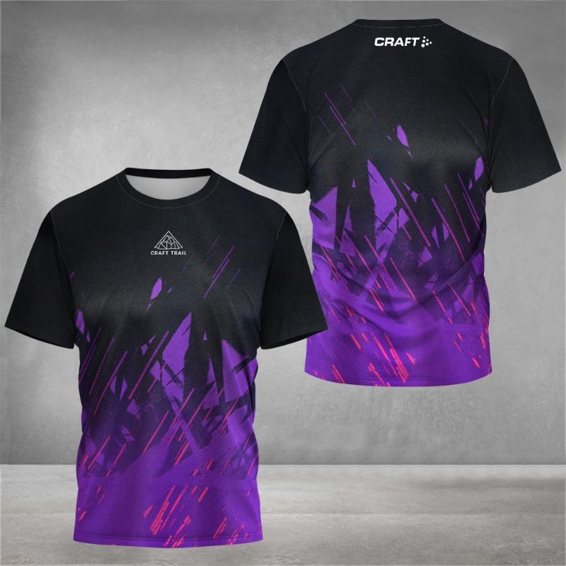 2026 new men's hiking sports letter print comfortable and breathable round neck T-shirt summer outdoor casual top