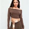 Long Strip Plush Belt Deer Print Fuzzy Belt New Fur Waist Belt  Daily Outfits