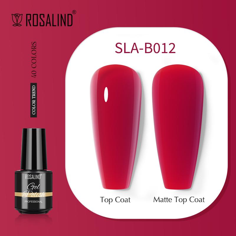 ROSALIND UV Lamp Soak Off Gel Polish Glitter Lacquer Gel na nehty Barevný gel lak na nehty lak Hybrid Nail Art Gel