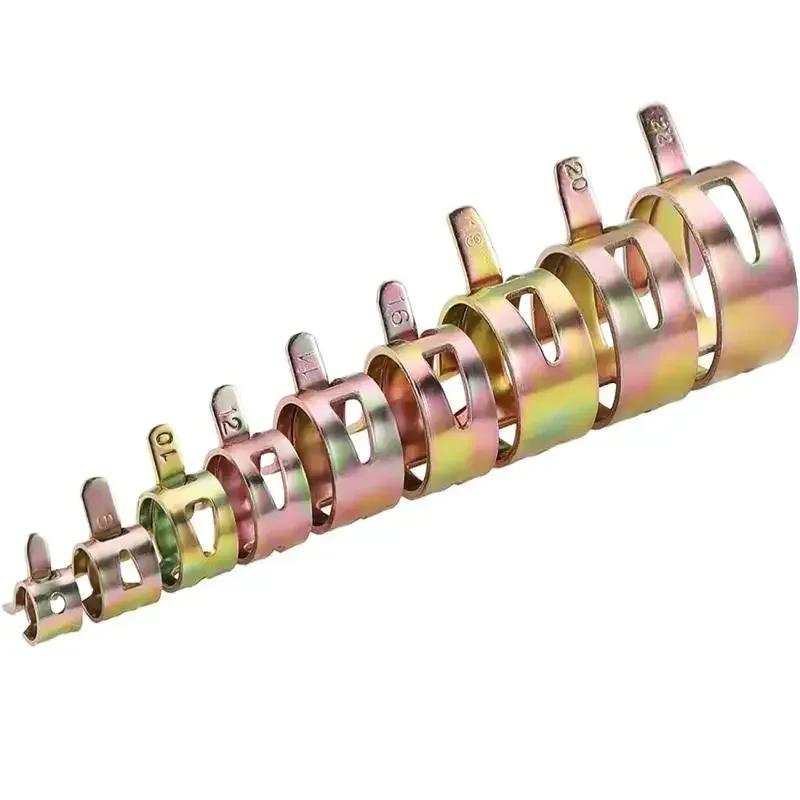 

10-50Pcs 4-22mm Fuel Vacuum Silicone Hose Clamp, Auto Spring Clip for Fuel Oil Water Airs Pipe Tube, Auto Car Repair Parts 7mm 10pcs