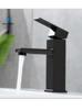 304 Stainless Steel Square Faucet Cold and Hot Bathroom Washbasin Countertop Basin Washbasin Faucet Fashionable Easy To Inst
