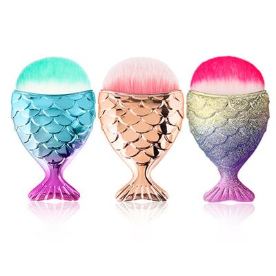 Mermaid Tail Design Soft Nail Art Brush Dust Remover Cleaning Manicure Tool