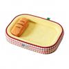 Pet Bed with Pillow Soft Support Supportive for Indoor, Dogs, Cats