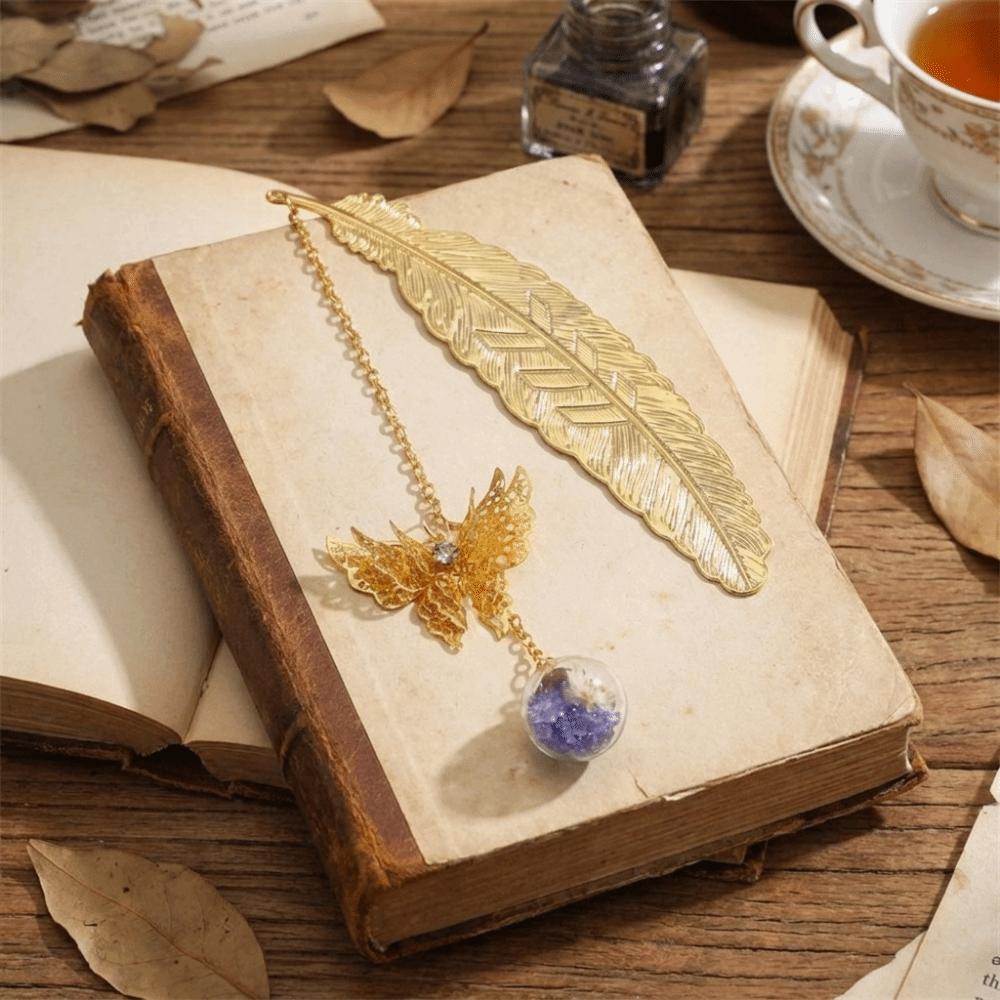 Zinc Zinc Alloy Feather Bookmark Multi-Color Stationery Gift Box Graduation Commemorative Present