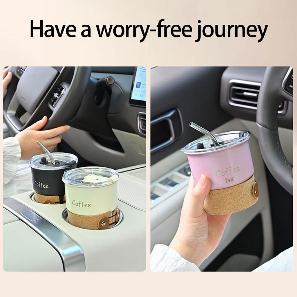 304 Stainless Steels Vacuum Insulating Coffee Cup Portable Leakproof Lid Dishwasher Safe Travel Mug For Commuters