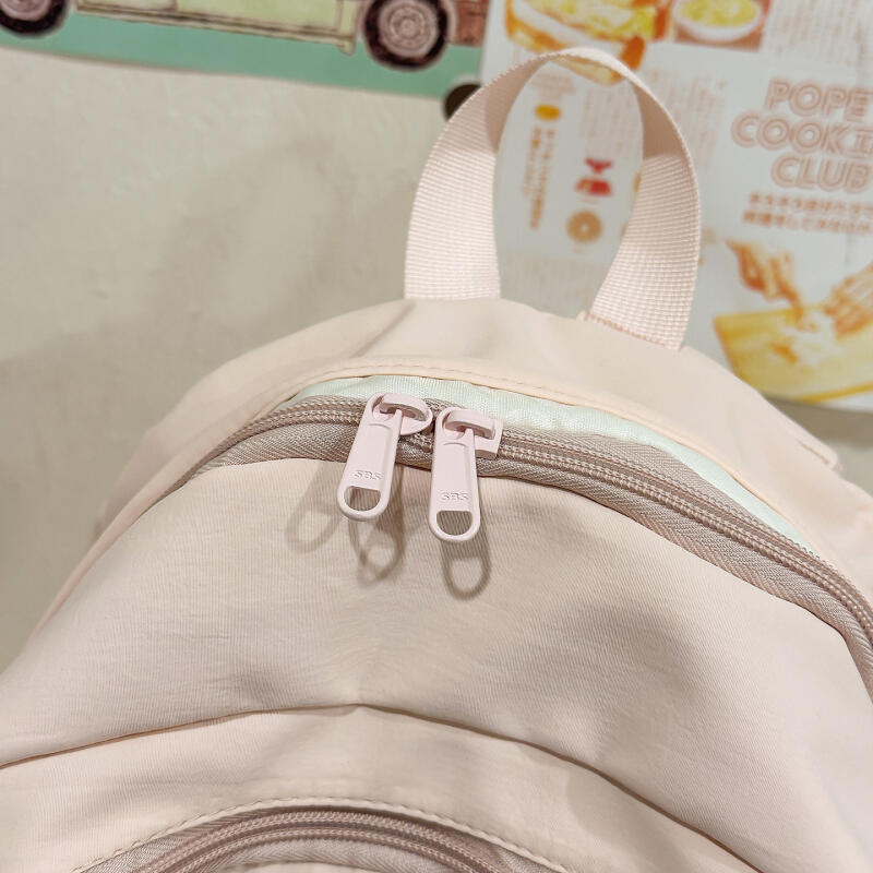 Einfarbiger Studenten-Schulranzen Unisex Rucksack mit großer Kapazität Reise-Rucksack