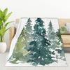 Brown Rust Color Printed Blanket for Sofa Bed Travel Camping Living Room Office Conditioning Blanket for All Seasons Gifts