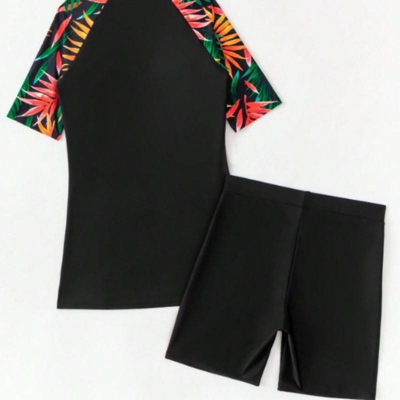 Women S Split Swimsuit Tight Quick Dry High Waist Waterproof Swimwear