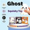 Ghost Squishy Toy, Slow Rising Stress Relief Fidget Toy, Soft Squeeze Sensory Toy for Kids and Adults, Cute Halloween Party Gift