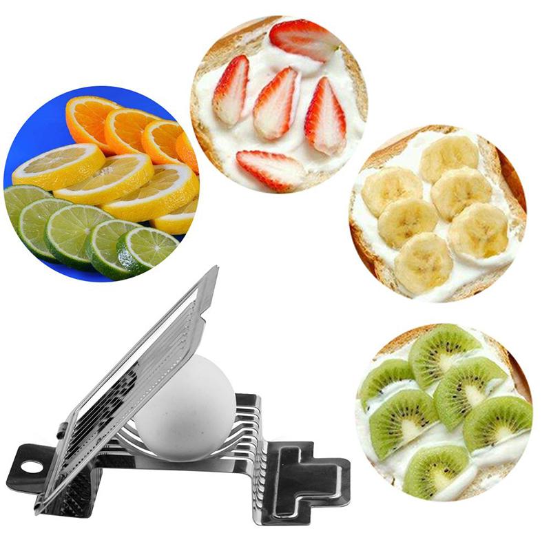 Egg Cutter Stainless Steel Wire Egg Slicer For Hard Boiled Eggs Luncheon Meat Mushroom Tomato Kitchen Tool Gadgets Accessories