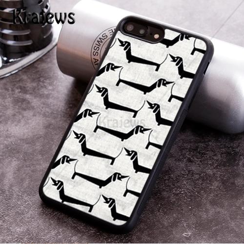 Krajews Dachshund Sausage Dog Soft Phone Case For iPhone 17 Air 16 16e 15 14 11 12 13 Pro MAX Plus Cover Shell Coque