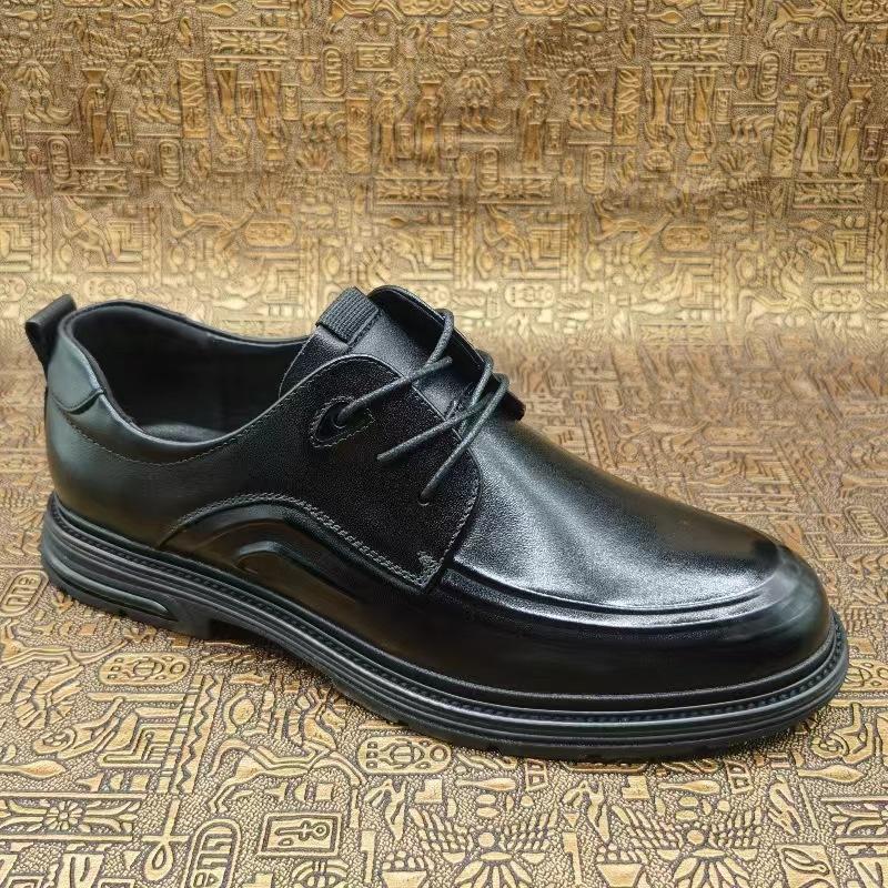 

Кожаные мужские кожаные туфли деловые туфли черные коричневые на шнуровке универсальные мужские туфли на все времена года 44 чёрный