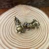 Schreibtischornament Miniaturen Feng Shui Einfache Anwendung Messinganhänger Tierkreis Hund Tee Haustier Welpenfiguren
