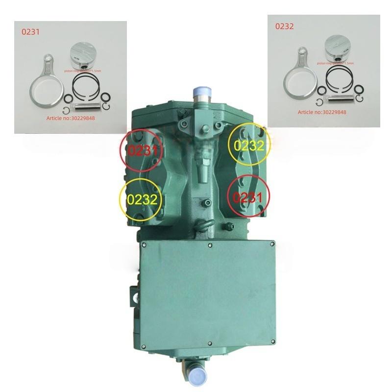 1 Set Connecting Rod/Piston Of Complete For Refrigeration Compressor 30229848 4Pes-12 4Pes-15 4Pes-10Y 4Pes-12Y 4Pes-15Y-40P