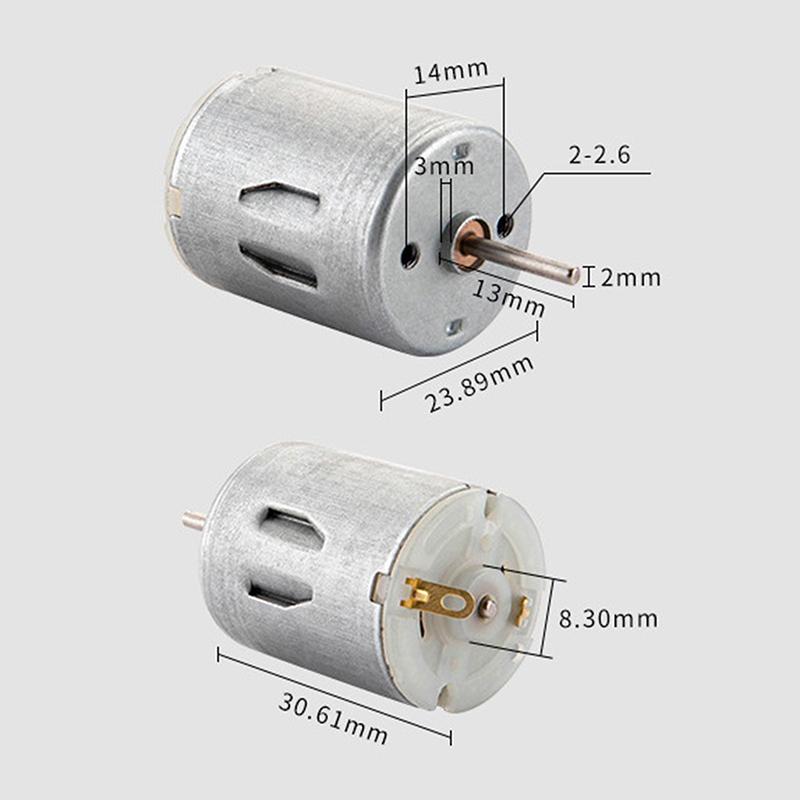 Mini-Ventilatoren, Entsafter, Wasserpumpe, Schönheitsinstrument, DIY-Spielzeug, Mini-Gleichstrommotoren R280, Gleichstrommotoren mit hohem Drehmoment und hoher Drehzahl, 3 – 12 V, 3500 U/min