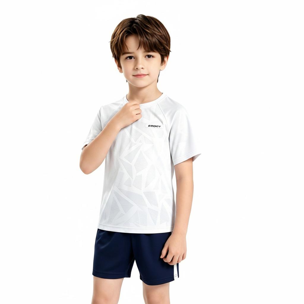 Boys' Quick Dry Athletic Shirt and Shorts Set for Sports and Play