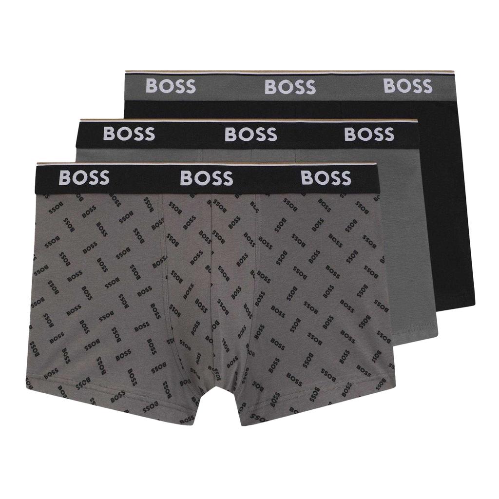BOSS Mens Bodywear Logo Boxer Shorts (Pack of 3)