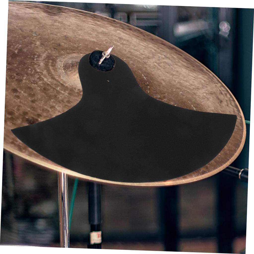 Yardwe Cymbal Rubber Mute Pads for Drum Cymbals, Crash Cymbals, Soundproofing, Noise Reduction, 14-inch and 16-inch, Black, 33x21.5x0.5cm, 160g, 2-Pac