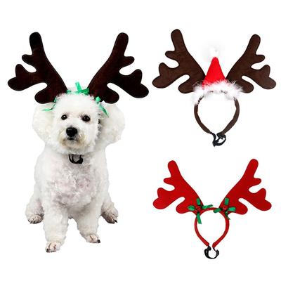 Dress Up  Product Cosplay Party Puppy  Kitten Accessories Headwear Dog Cat Headband Christmas Decorations Pet  Supplies