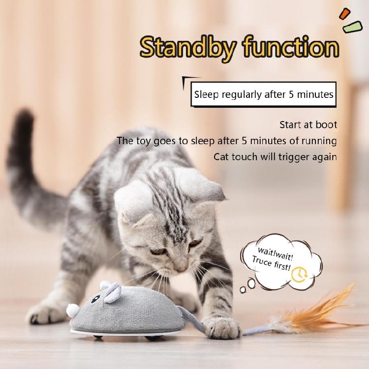 Mice Toys for Cats Moving Mouse Play-Catch Interactive Training Toy for Kitten