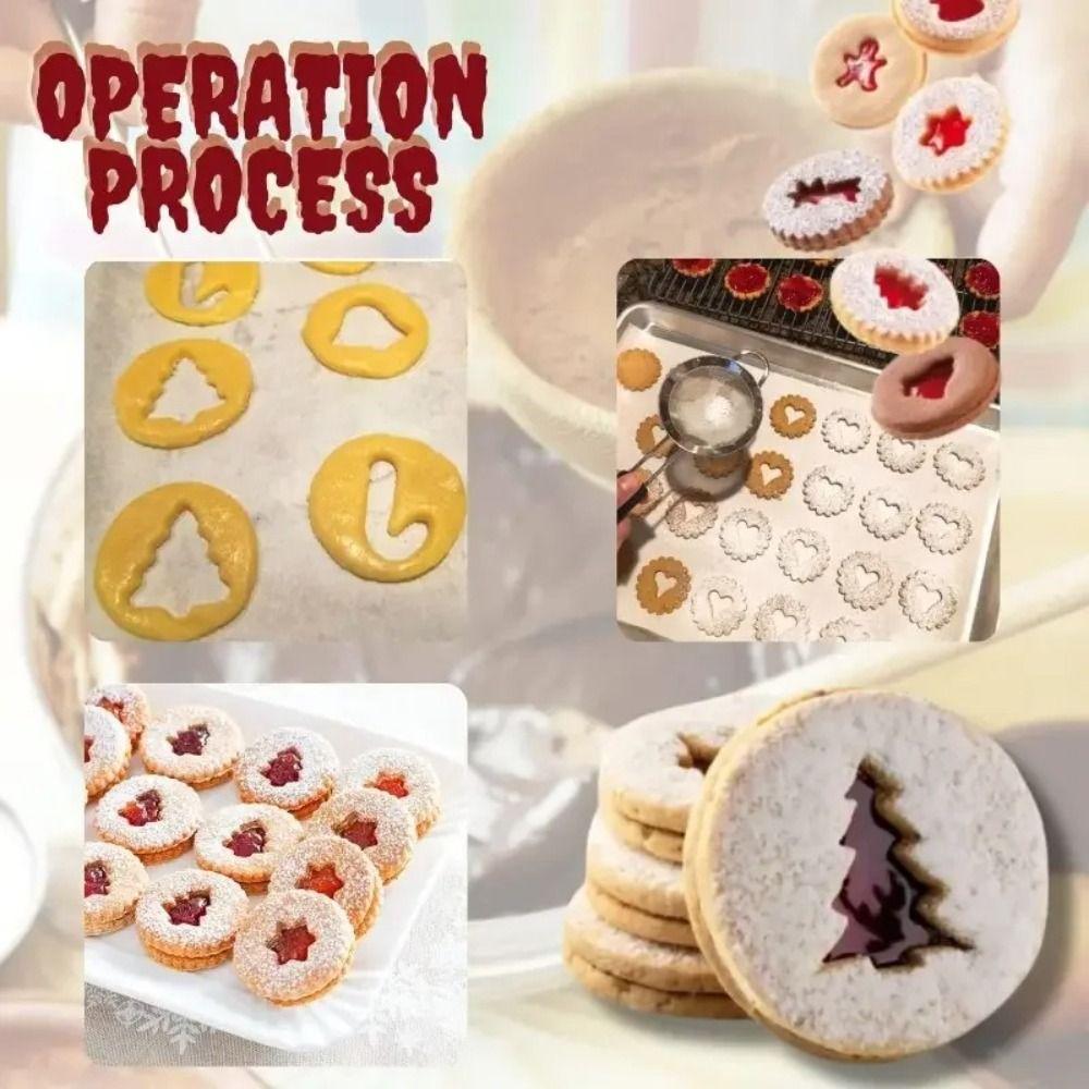 9pcs Xmas Tree Biscuit Baking Tools 304 Stainless Steel Pastry Mold  Christmas Baking