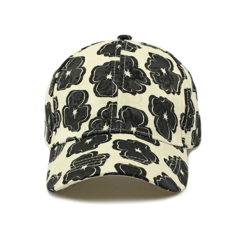 Flower Printed Baseball Cap Women's Outdoor Sun Protection Cap