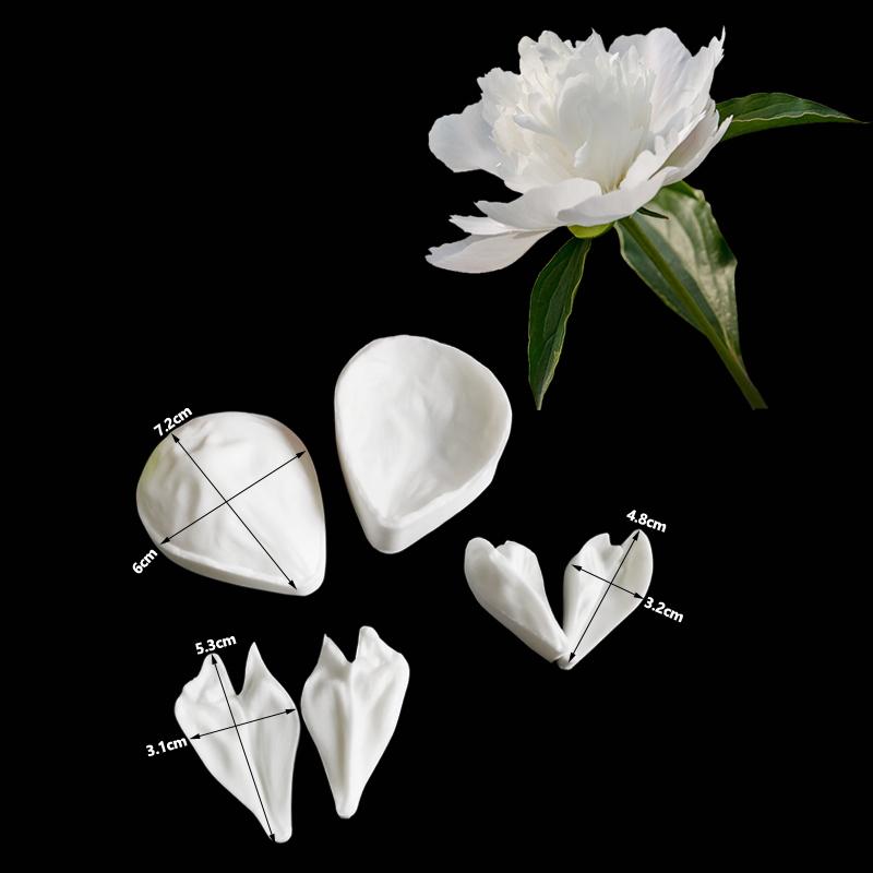 NEW Peony Petal Veiner Silicone Mould Fondant Flowers Cake Decorating Chocolate Gumpaste Sugarcraft Clay Cold Porcelain M2447