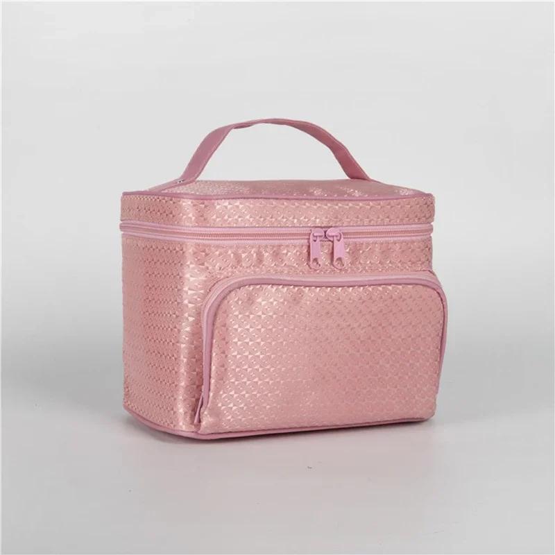 

Outdoor Women Makeup Bags travel cosmetic bag Toiletries Organizer Waterproof Storage Neceser Hanging Bathroom Wash Bag розовый