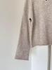 Women's Wool Henley Button-Up Loose Sweater - Autumn/Winter Lazy Style with Rolled Hem, Thick Knit