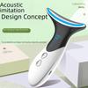 EMS Microcurrent Neck and Face Beauty Device: Removes Neck and Nasolabial Lines, Vibrates for Massage, Lifts and Tightens, Anti-Wrinkle.