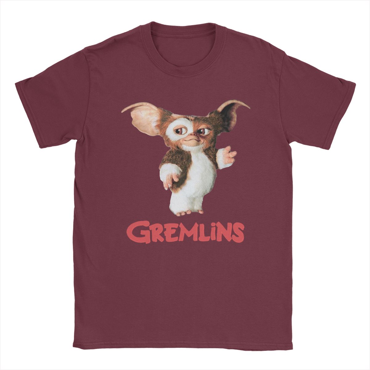 

Мужские футболки Gizmo 80s Movie Funny Tees Футболки с коротким рукавом и круглым вырезом из чистого хлопка Одежда больших размеров XXL