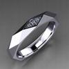 Silver Wedding Ring 316L Steel Size 22