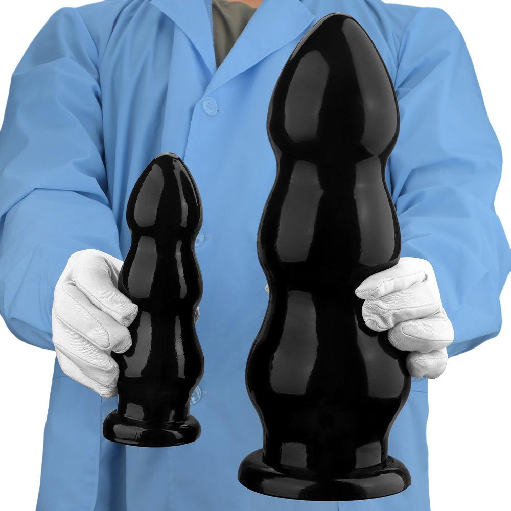PVC Black Dildo Simulated Penis Butt Plug Fisting Sex Toy Strap On Cock Big Dick Realistic Cock BDSM