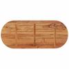 Table Top 100 x 40 x 3.8 cm Oval Solid Acacia Wood