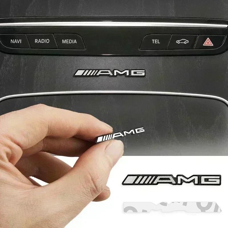 10pcs car audio decorate 3D Aluminum Badge Emblem Sticker For Mercedes Benz AMG W212 W204 W211W168 W213 W205 W210 W108 W124 lll1