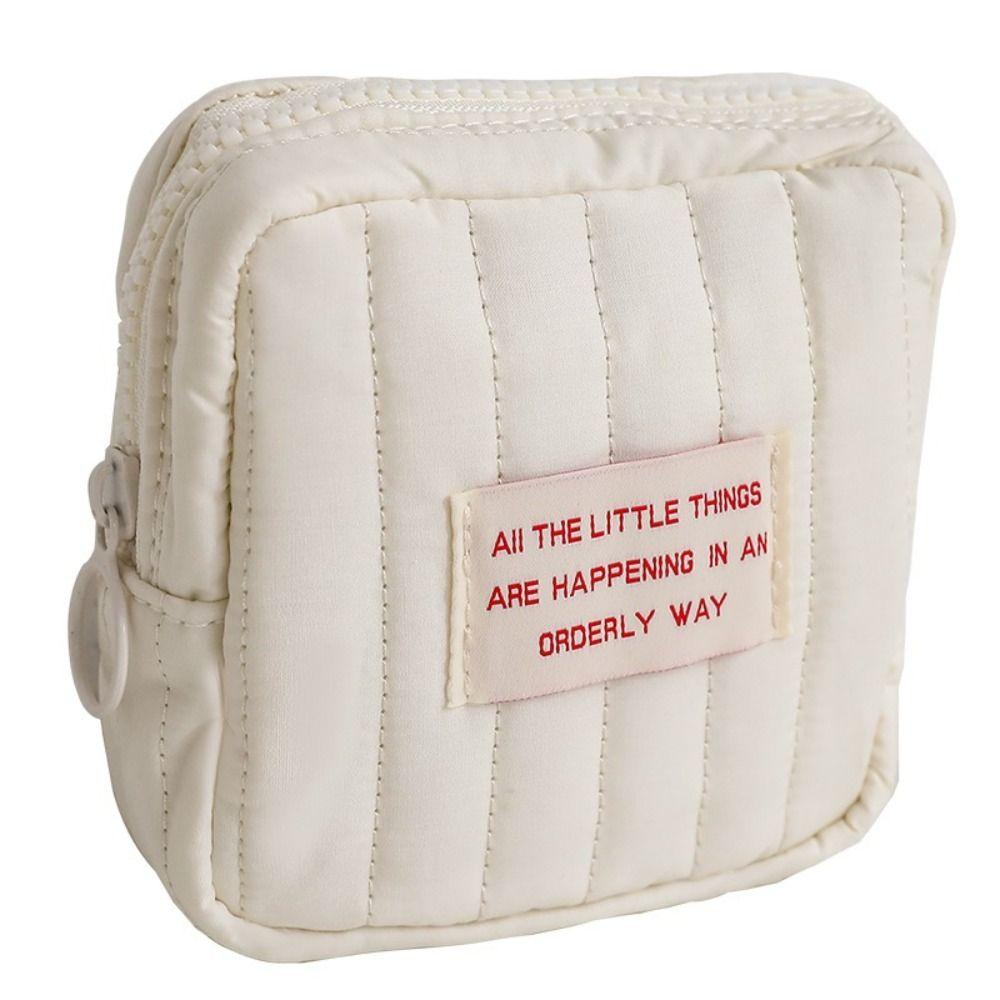 Mini Earphone Storage Pouch Organizer Coin Purse Makeup Pouch Data Cable Bag  Lipsticks