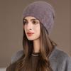 New Style Winter Women Hat Decorate Beanie Hat Rabbit Fur Blend Warm Winter Cap Y2K Female Casual Streetwear Knitted Hat