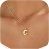 Elegant And Minimalist 26 Letter English Necklace With Bubble Gloss Letter Pendant, Women's Gift Collarbone Chain